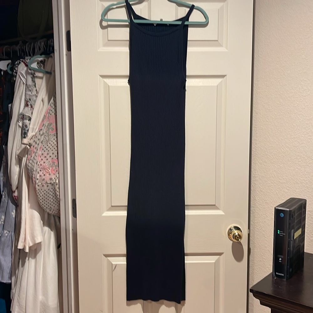 NakedCashmere Navy Maxi Dress